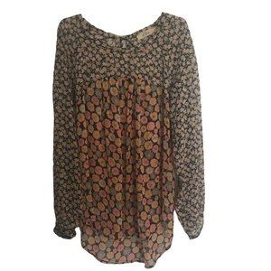 Elodie women’s floral chiffon shirt size XS